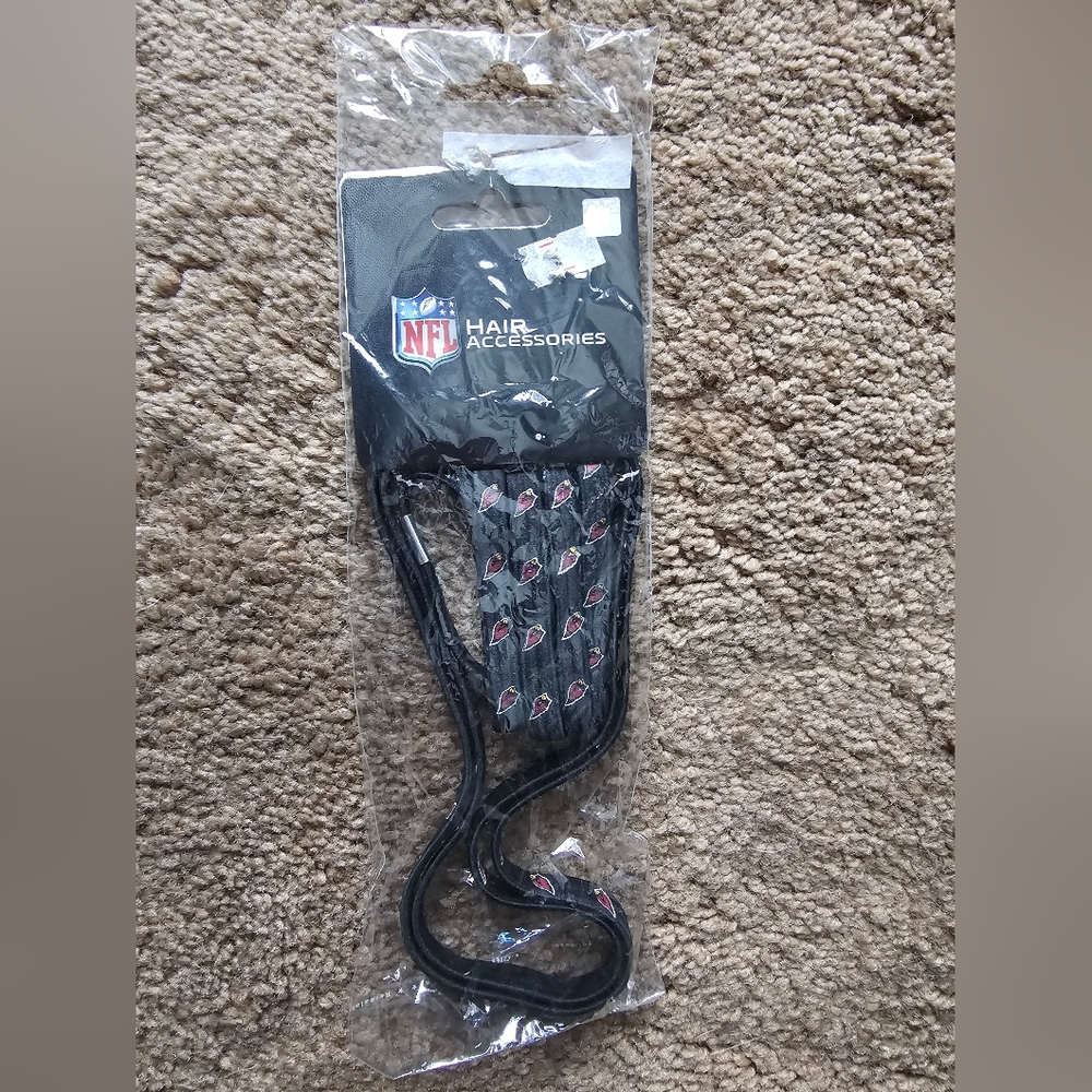 NFL Hair Cardinals Headband And Hair Ties with Team Logo